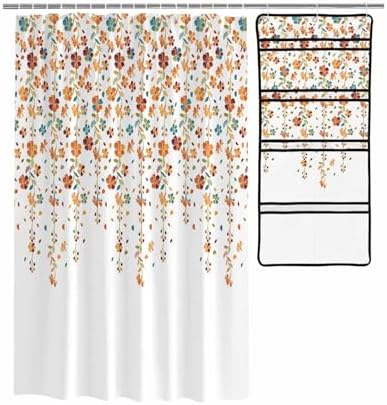 Sleek Mesh Organizer in Botanical Floral Design