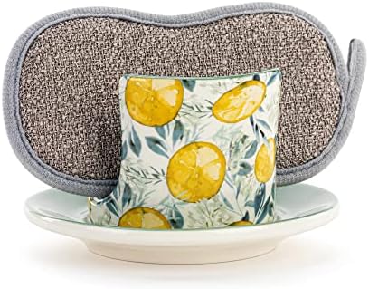 Perfect Lemon Pattern Partnered with Sponge Dish for Clean Living