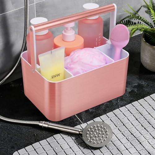 Portable Shower Caddy Tote with Handles Pink