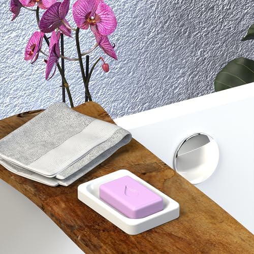Stylish Rhode Luxury Milk soap dish self-draining and non-slip