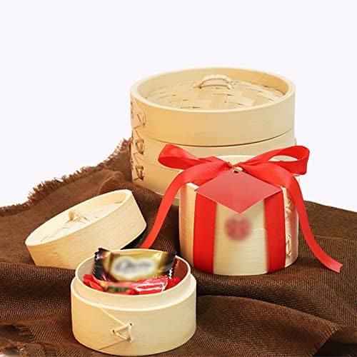 Eco-Friendly Bamboo Steamer Double-Handle Soaps Dispenser