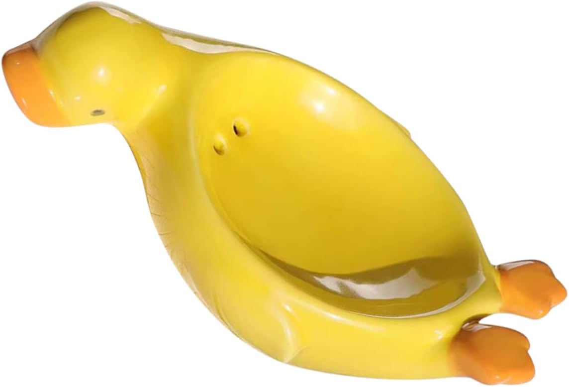 Cute Yellow Animal Ceramic Soap Holder