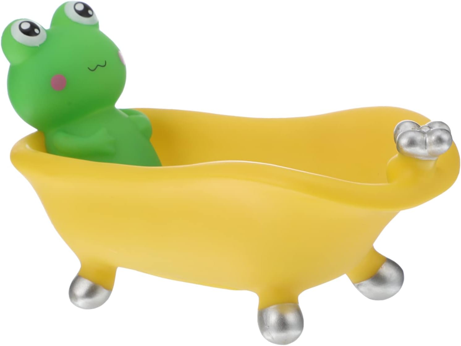 TINEASUR Frog-shaped Soap Dish - Draining Safe for Home Travel Use