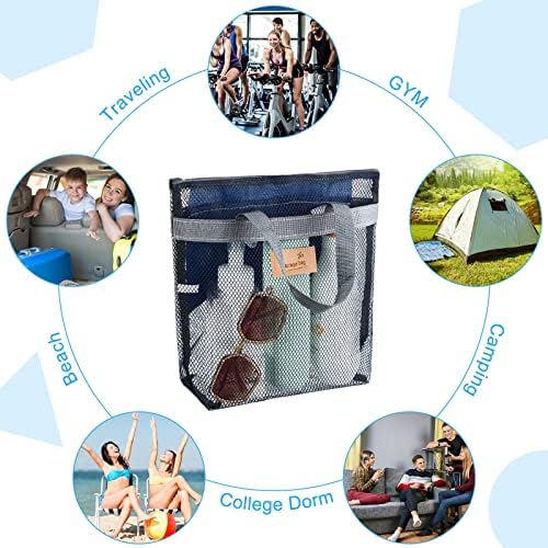 Tudomro 10 Piece Mesh Shower Caddy Tote Bag
