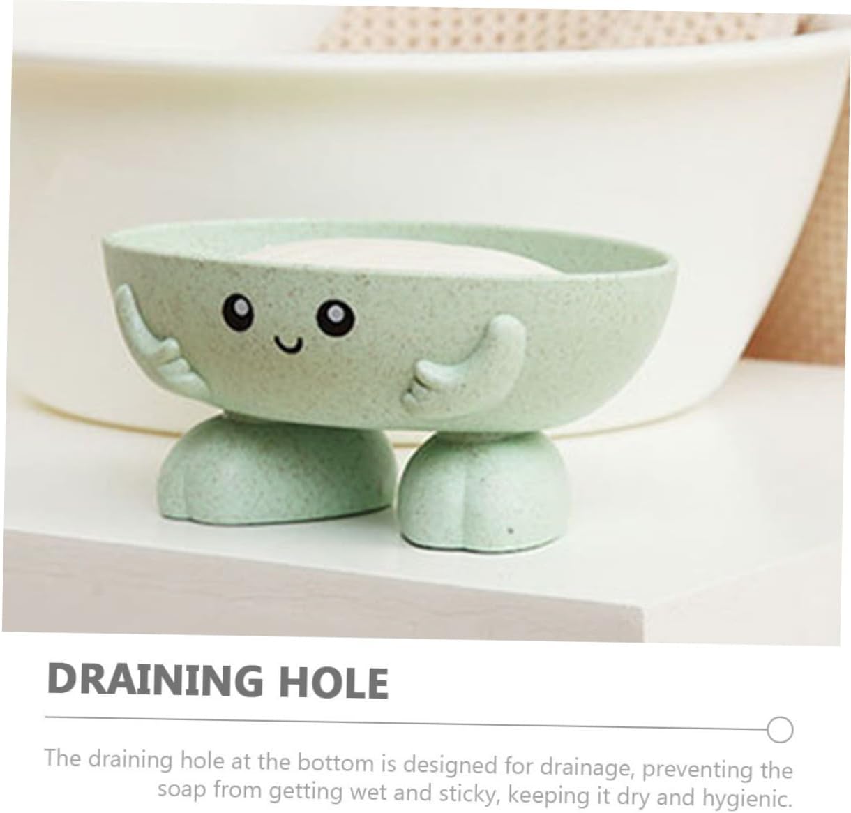 Adorable Cartoon Soap Dish for Bathroom and Kitchen