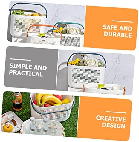 Portable shower organizer with handles for boys and girls travel