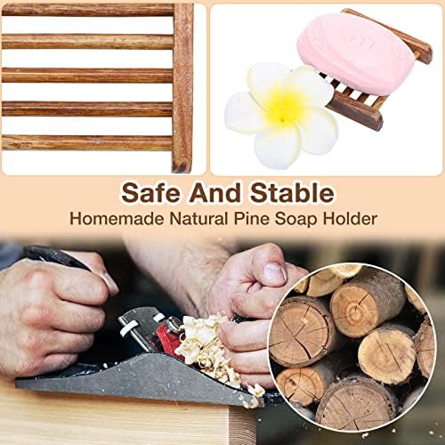 70-Piece Bamboo Wooden Soap Disk Organizer