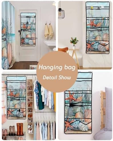 Easy Install Mesh Shower Organizer Waterproof 10-Pocket caddies