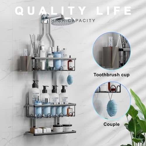 Stylish 3-Tier Hanging Shower Caddy for Your Bathroom