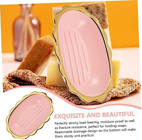 Zerodeko Ceramic Soap Dish Luxury with Elegant Design for Home Kitchen