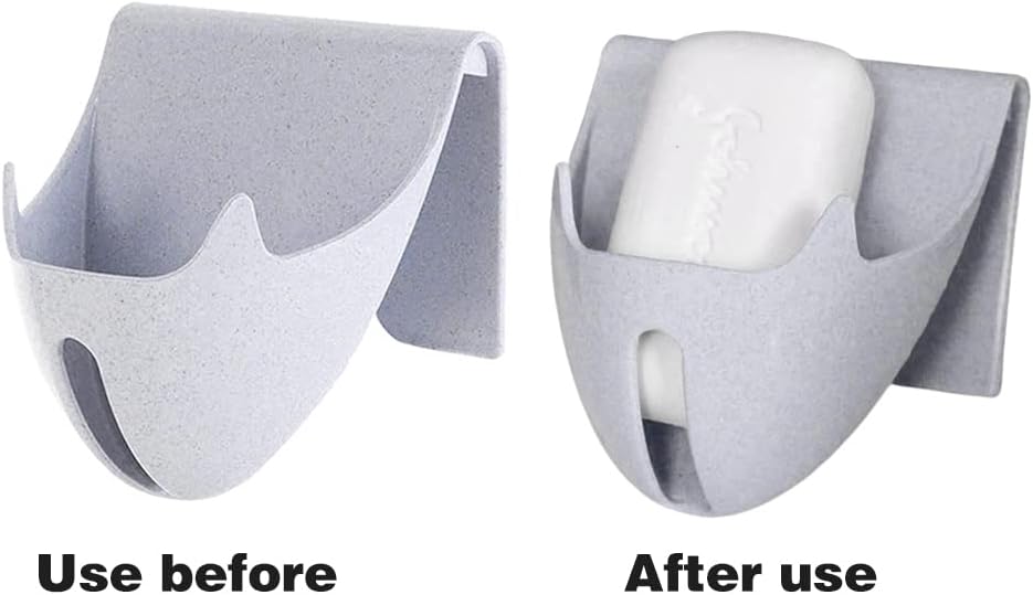 2Packs Soap Dishes with Drain for Bathroom Bar and Kitchen