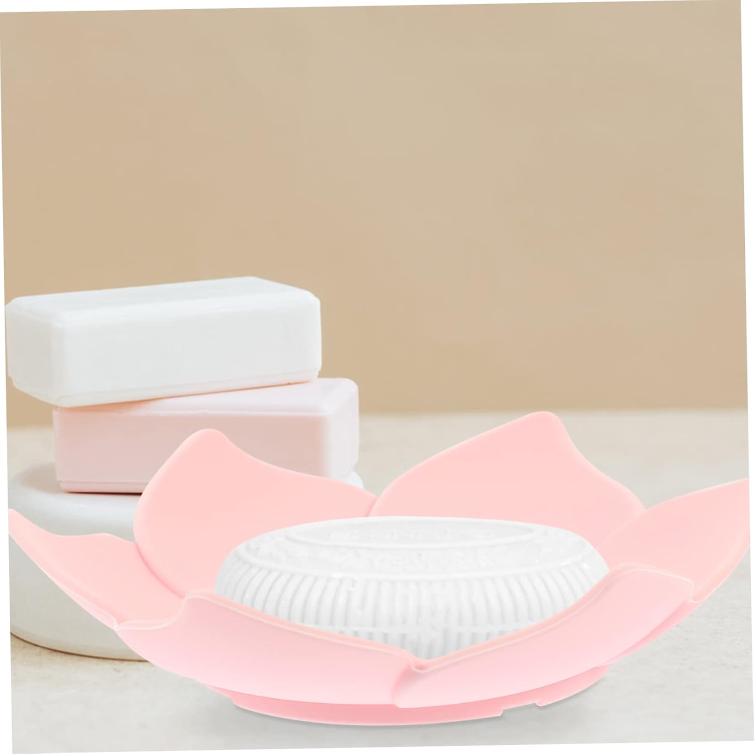 Unomor Silicone Flower Soap Holder 2-Pack