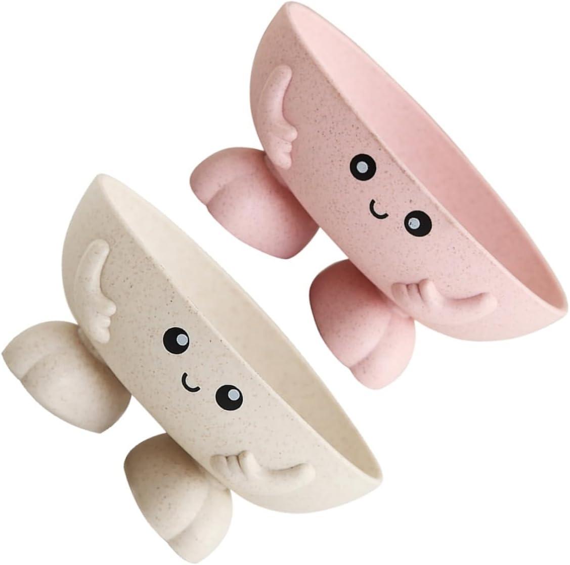Luxshiny 2-Piece Cartoon Soap Holders