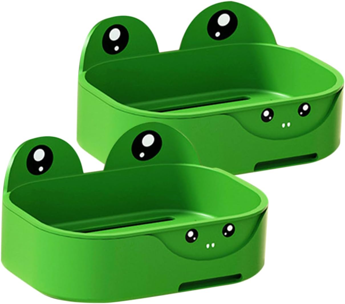 Cute Frog Wall-Mounted Soap Dish PPS Material Easy to Install