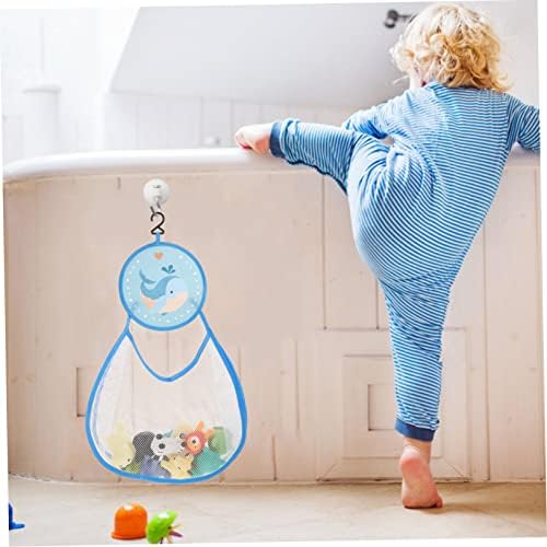 Cabilock Hanging Bath Organizer Mesh Storage for Kids