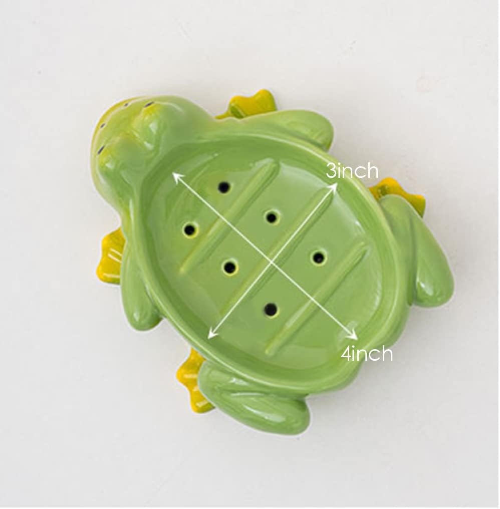 Fancy Ceramic Soap Dish with Fun Frog Design 123Arts