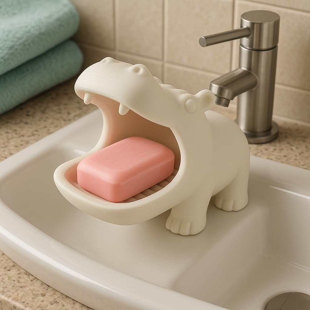 Joyful Animal Friends Hippo Snack Soap Dish