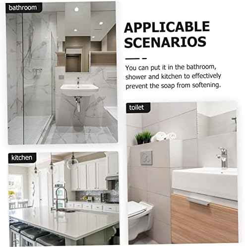 LIFKOME Countertop Soap Holder Draining Stylish for BATHrooms