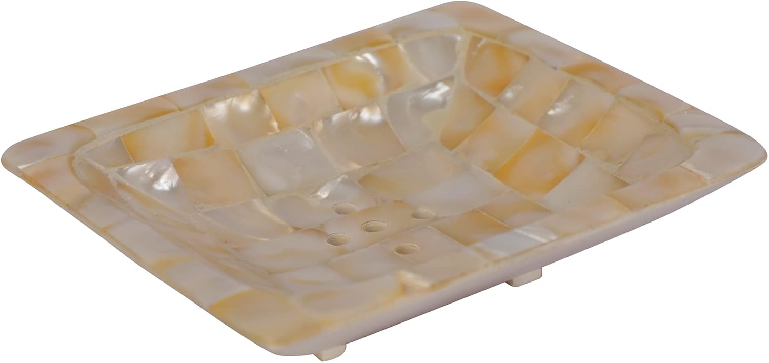 Square Mother of Pearl Soap Holder