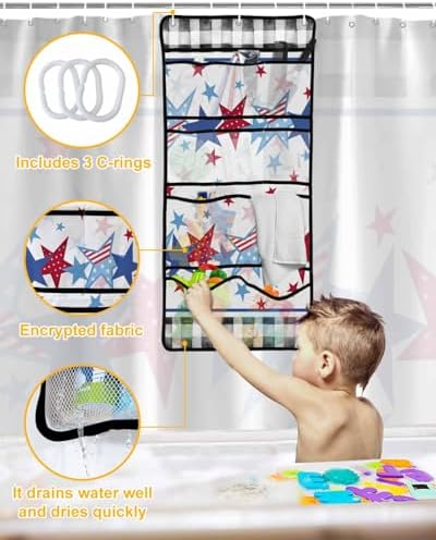 4-in-1 Mesh Bathroom Organizer Waterproof Durable