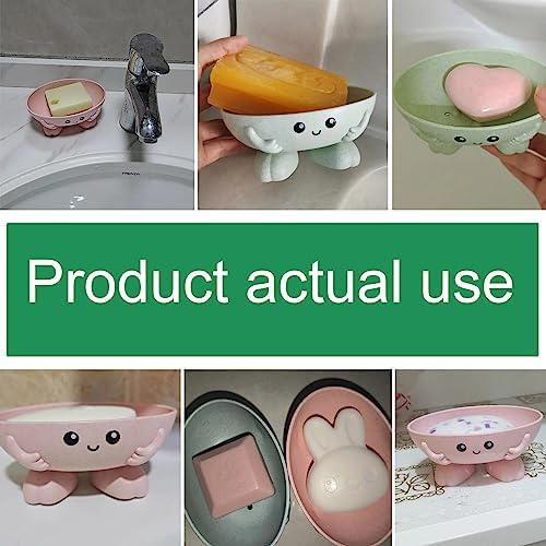 NentMent 2 Pack Cartoon Panda Soap Dish