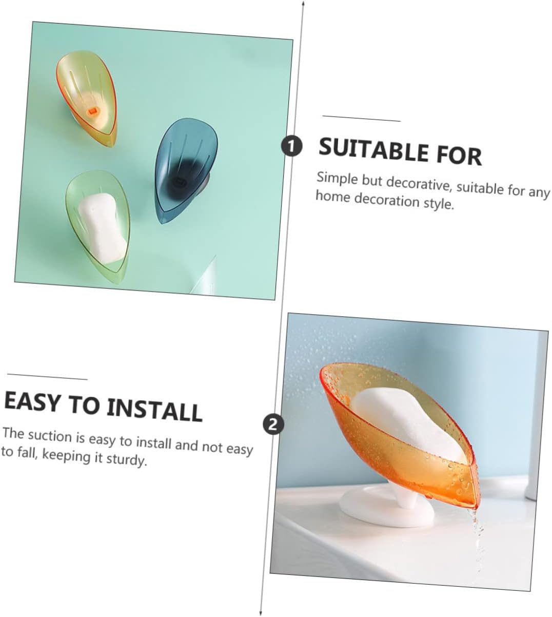 Suction Cup Soap Holder Set
