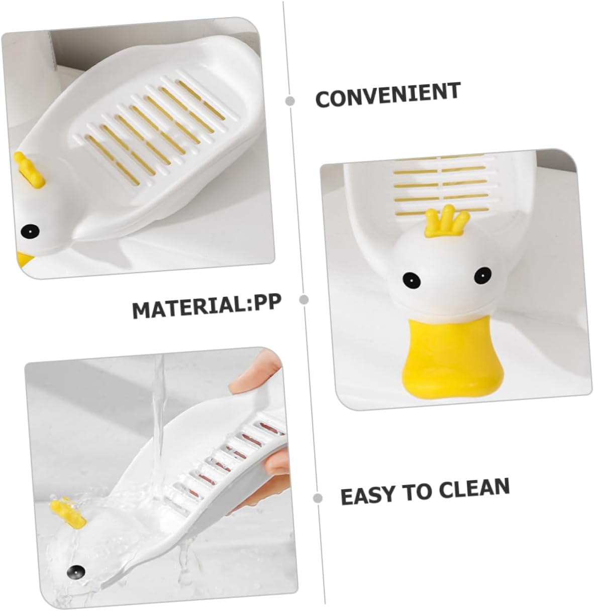 Ciieeo Creative Duck Storage Box White