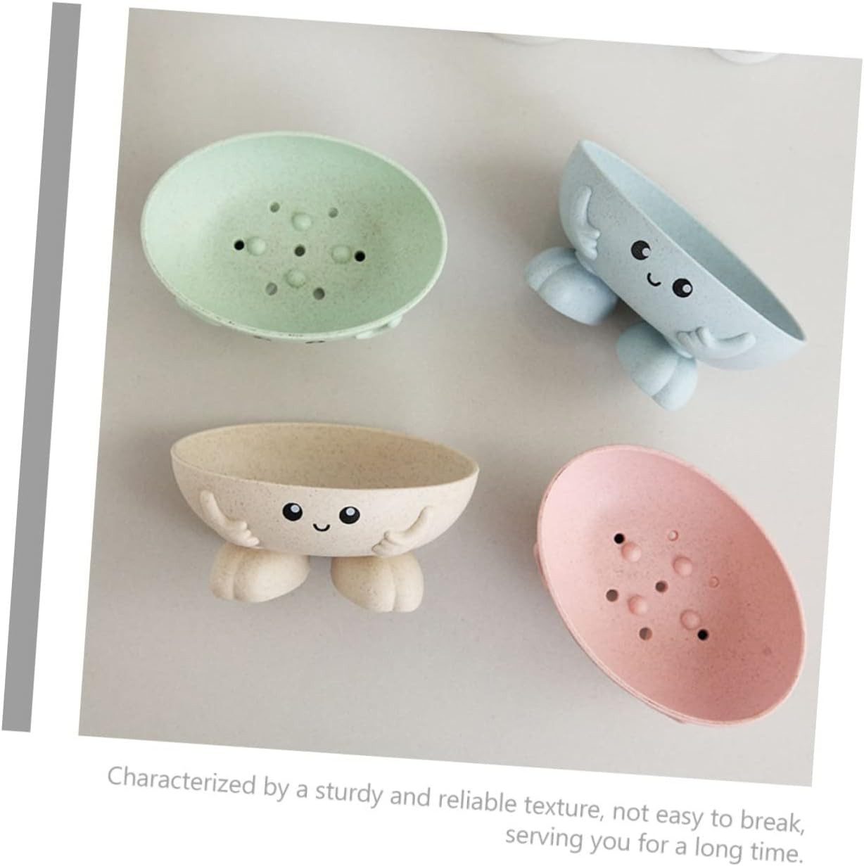 Adorable 2-Pack Soap Storage Trays