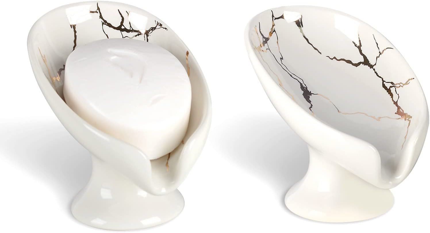 Self-Draining Soap Dish Set by ANTISS HOME