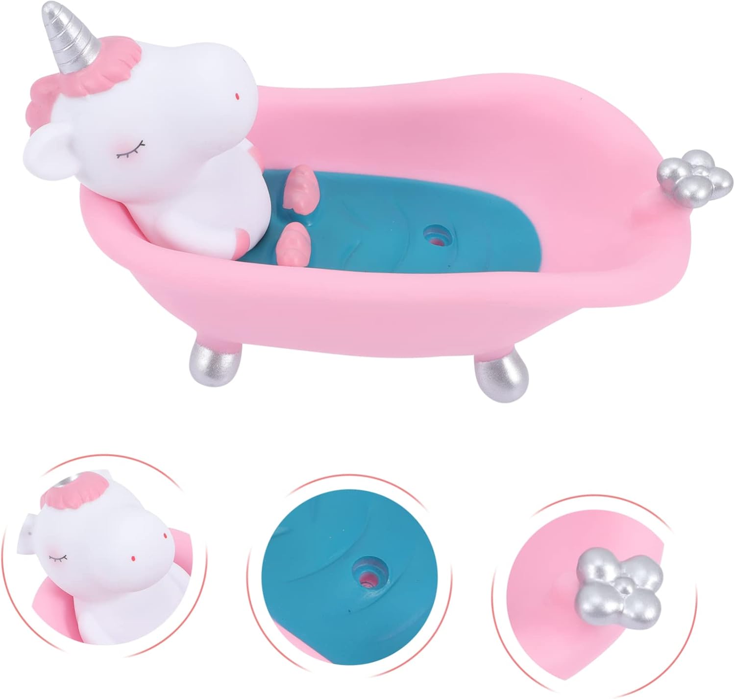 Cartoon Unicorn Soap Holder for Bathroom Durable Adorable
