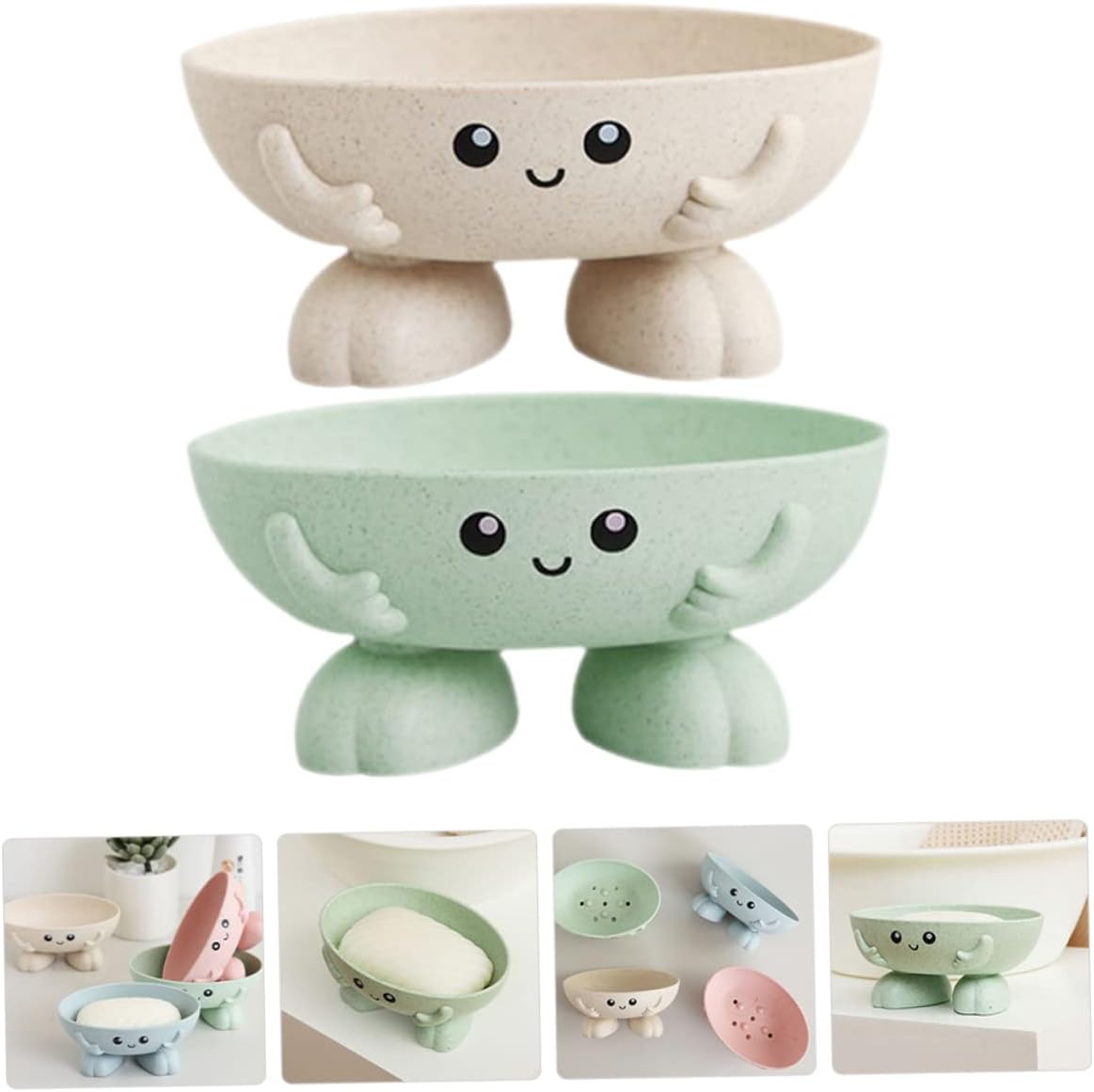 Gleavi Cartoon Travel Soap Draining Holder