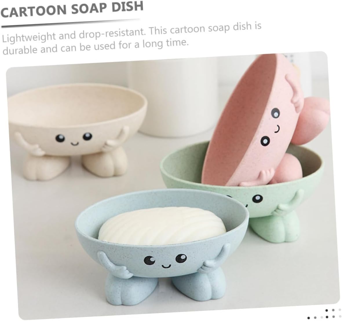 Gleavi Cartoon Travel Soap Draining Holder