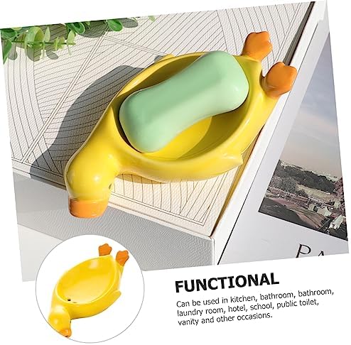 Duck-Shape Ceramic Soap Dish