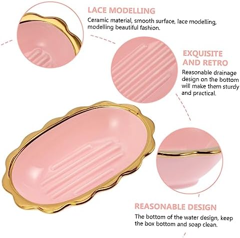 Garneck Ceramic Soap Dish compact multi-compartment stylish for home travel