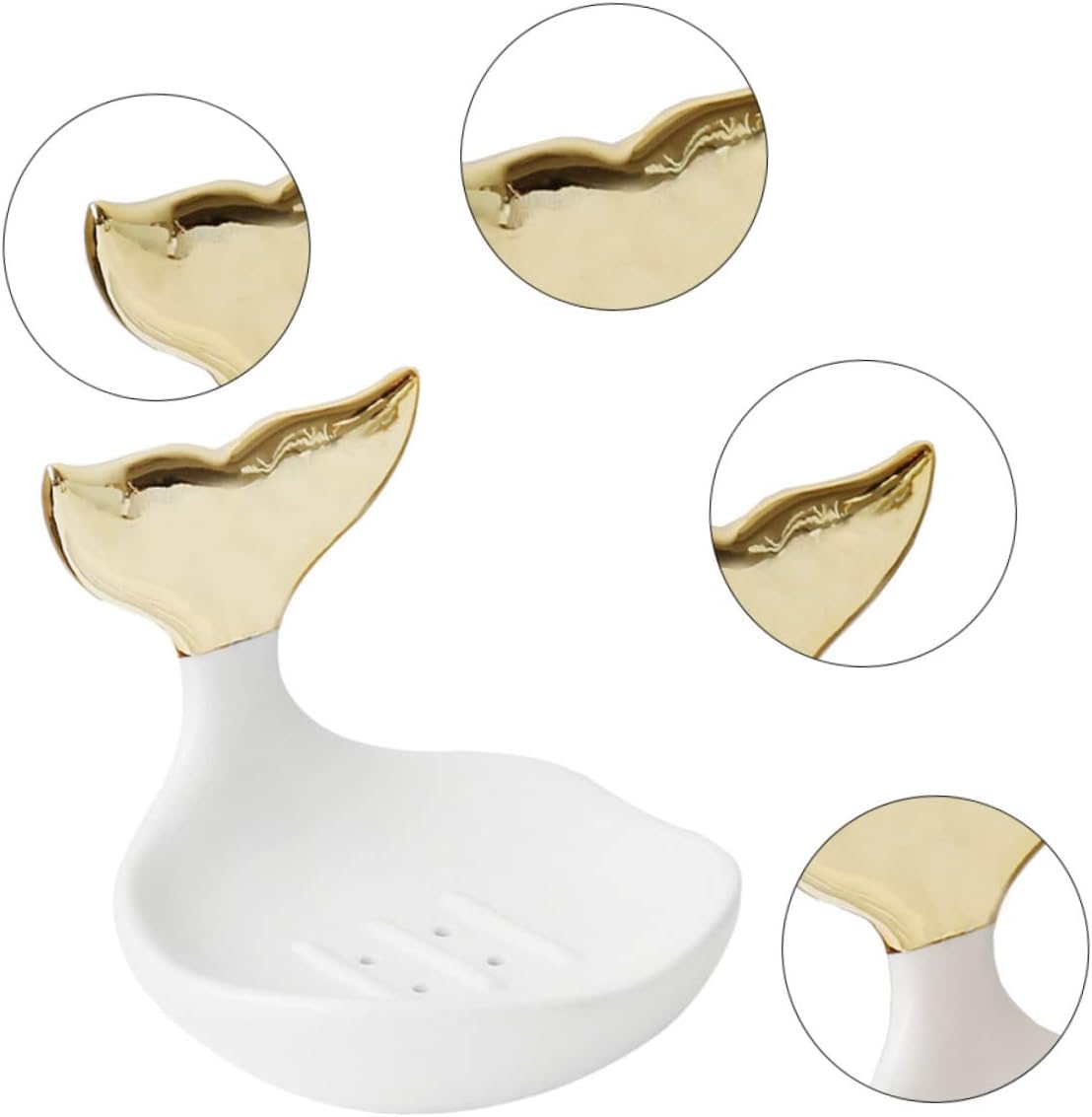 Healifty Modern Stylish Shaped Soap Holder for Bathroom Organization
