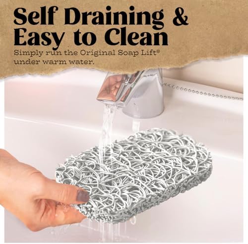 -flexible self-draining bar soap holder 2-pack