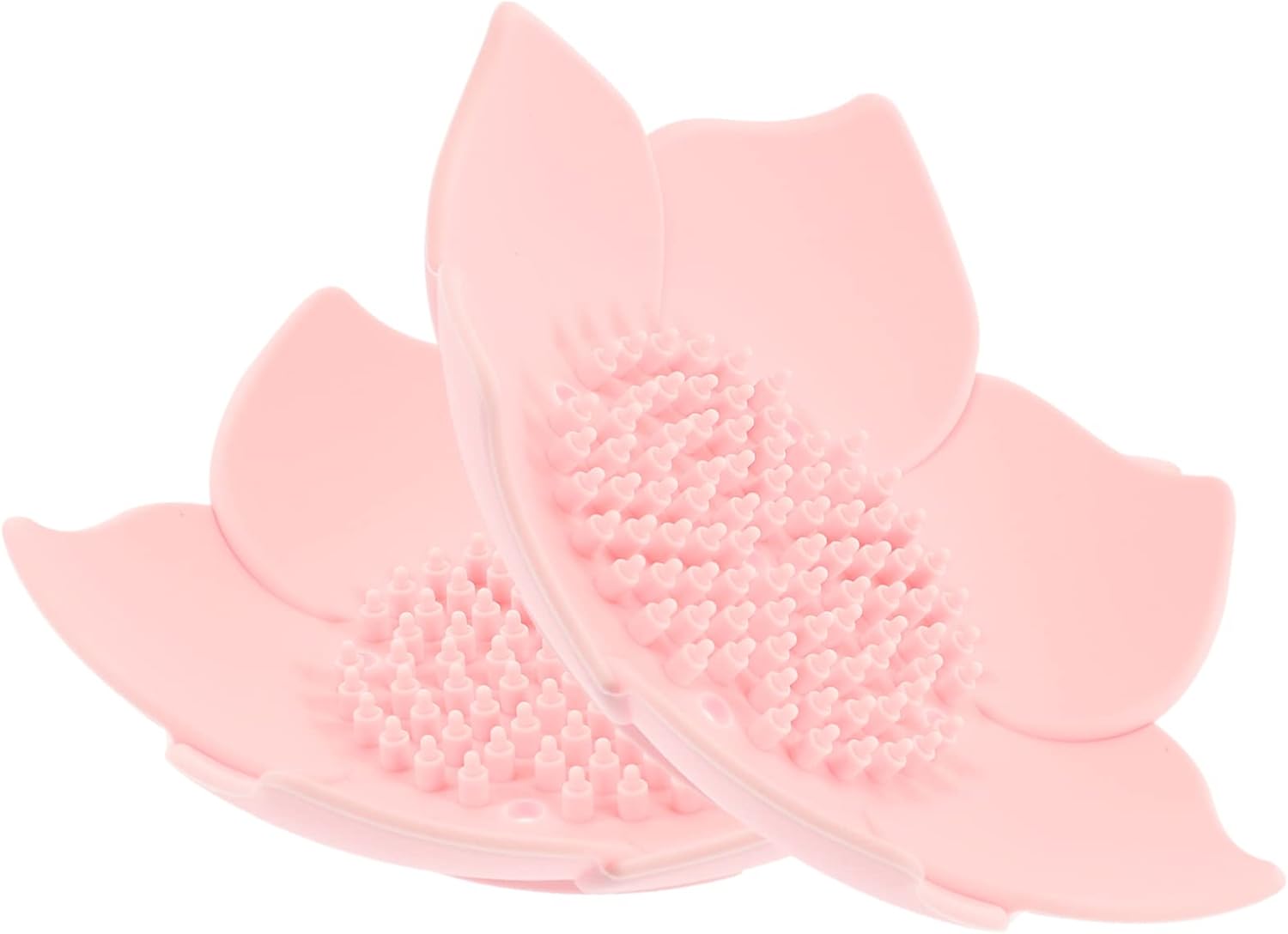 Bathroom Soap Dish Holder with Drainage and Flower Design