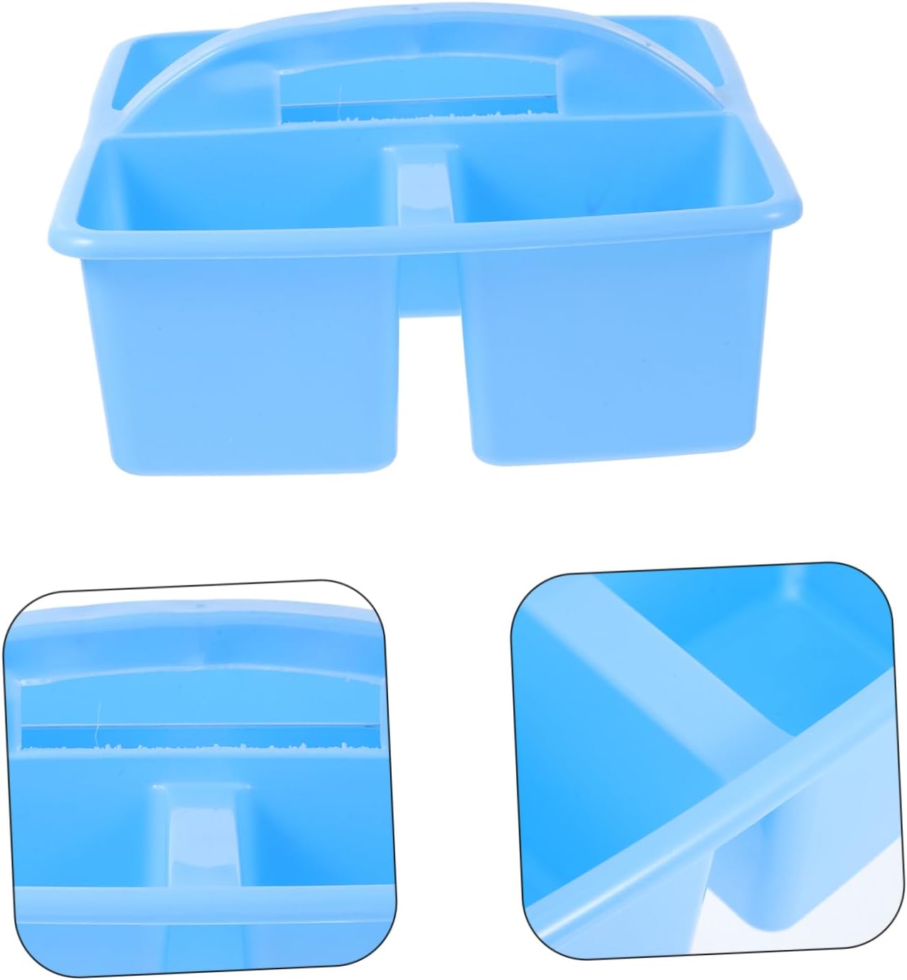 STOBOK Portable Office Organizer Caddy With Handle and Compartmentalization