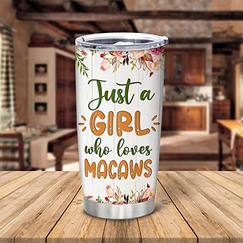 Personalized Macaw Lovers Stainless Steel Tumbler