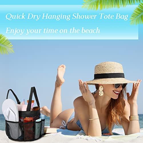 Hillban 4-Piece Mesh Shower Caddy Portable Durable