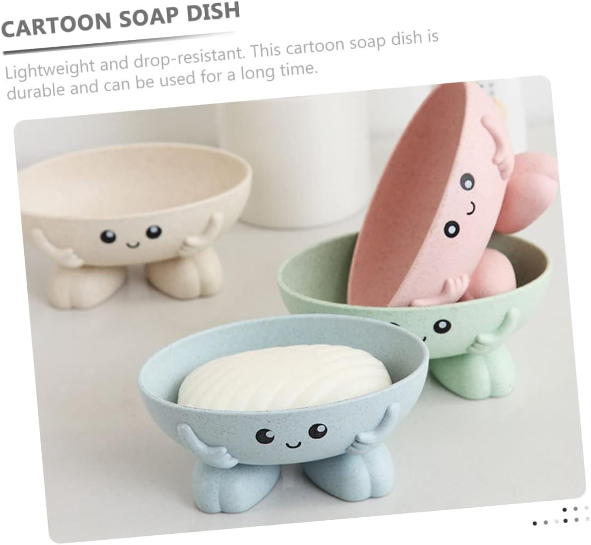 Lightweight Soap Dish for Bathroom Kitchen