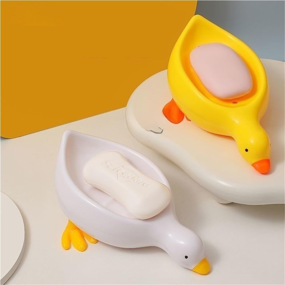 IFAJOOR Decorative Duck Soap Dish White 1 Piece