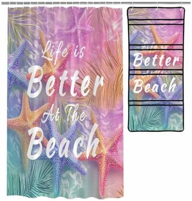 ZFUNCING Summer-Marine Mesh Shower Organizer Set