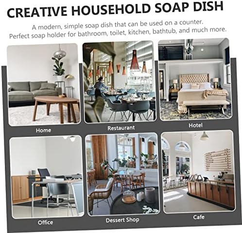 Adorable Ceramic Elephant Soap Dish Self-Draining for Bathroom Kitchen