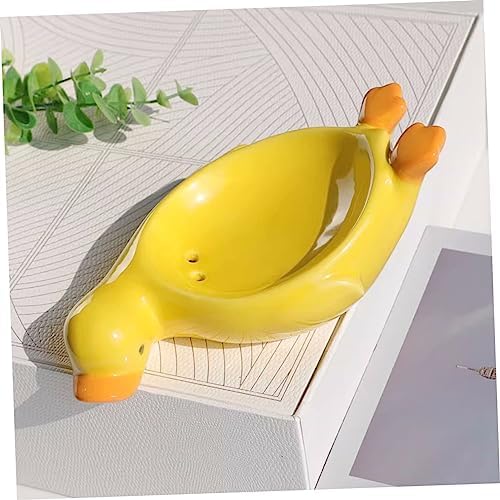 BUGUUYO Ceramic Cartoon Goose Soap Dish - predsaking Stylish