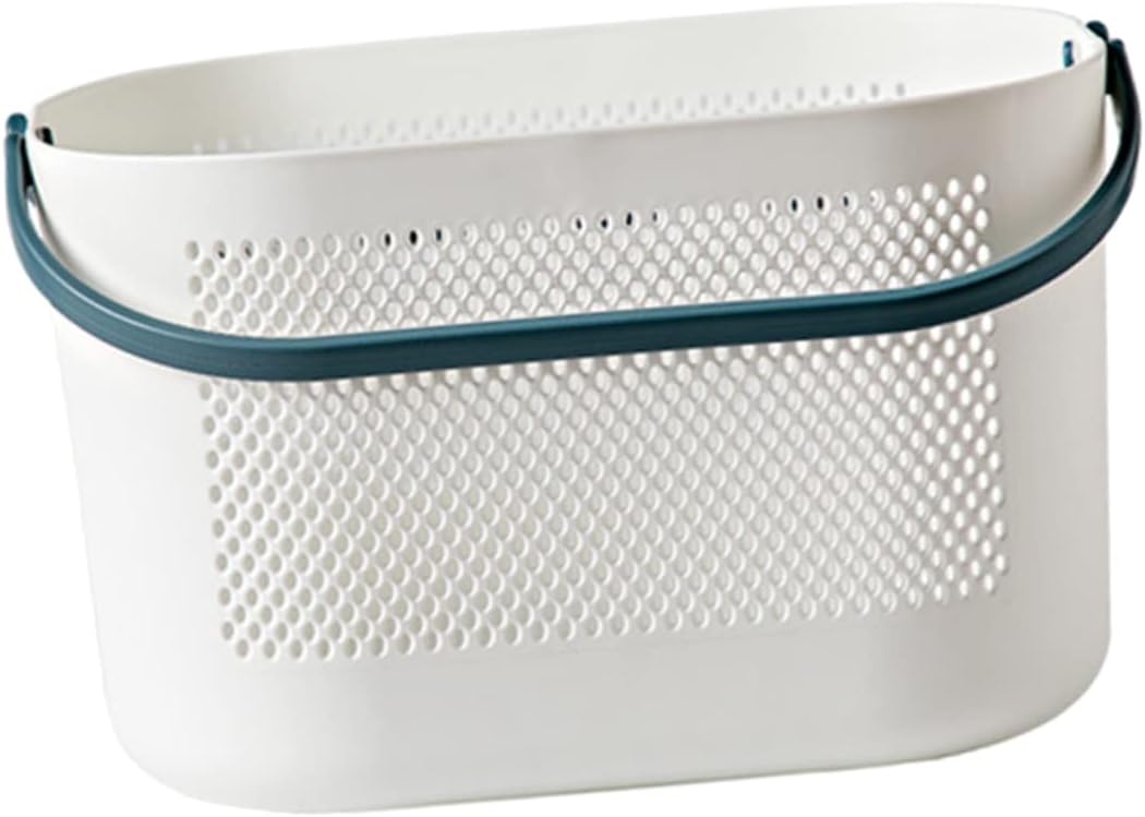 Portable Folding Shower Basket Plastic Organizer for Bathroom Kitchen Use