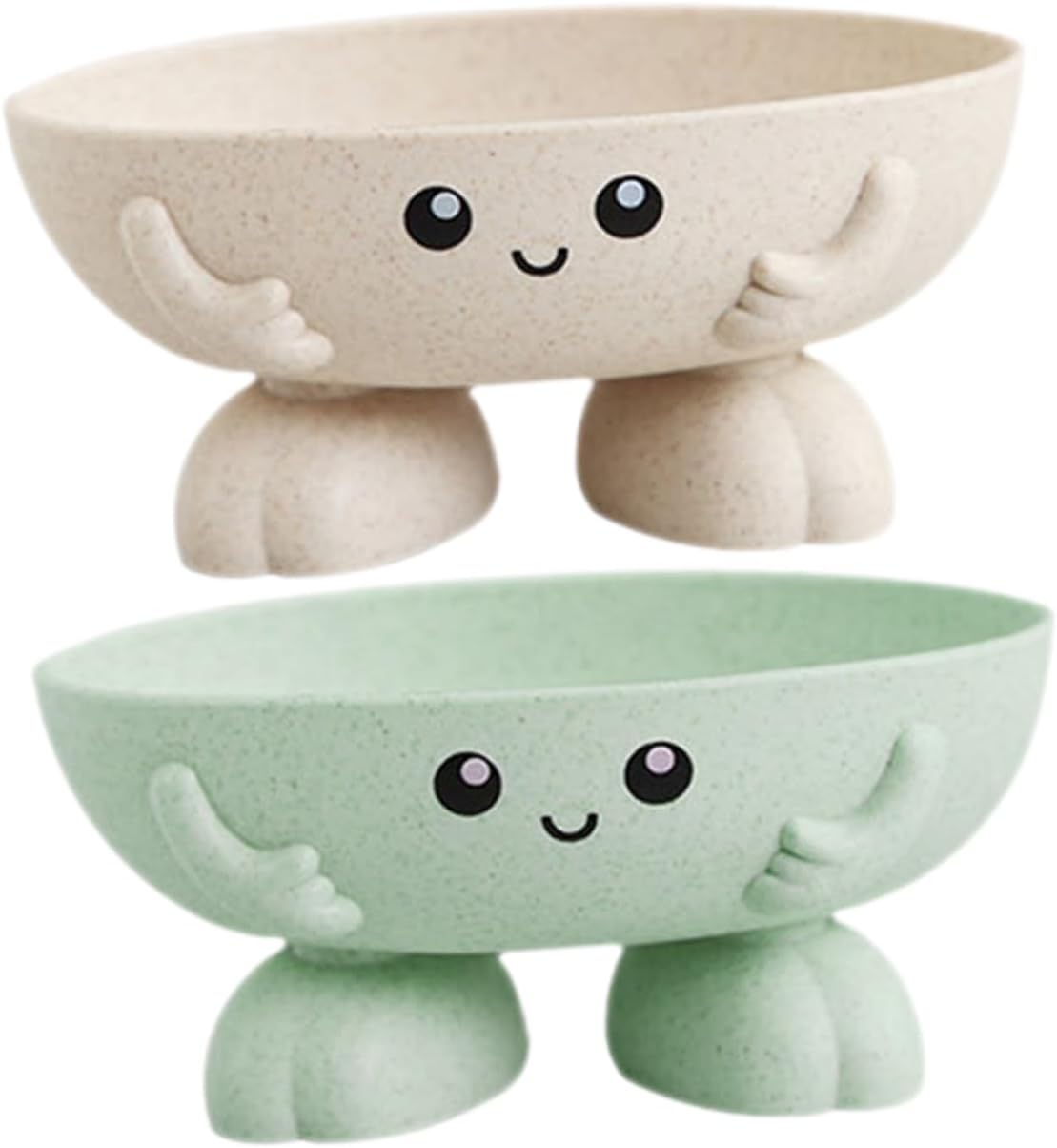 2pcs Cartoon Soap Holder Bathroom Kitchen Decor