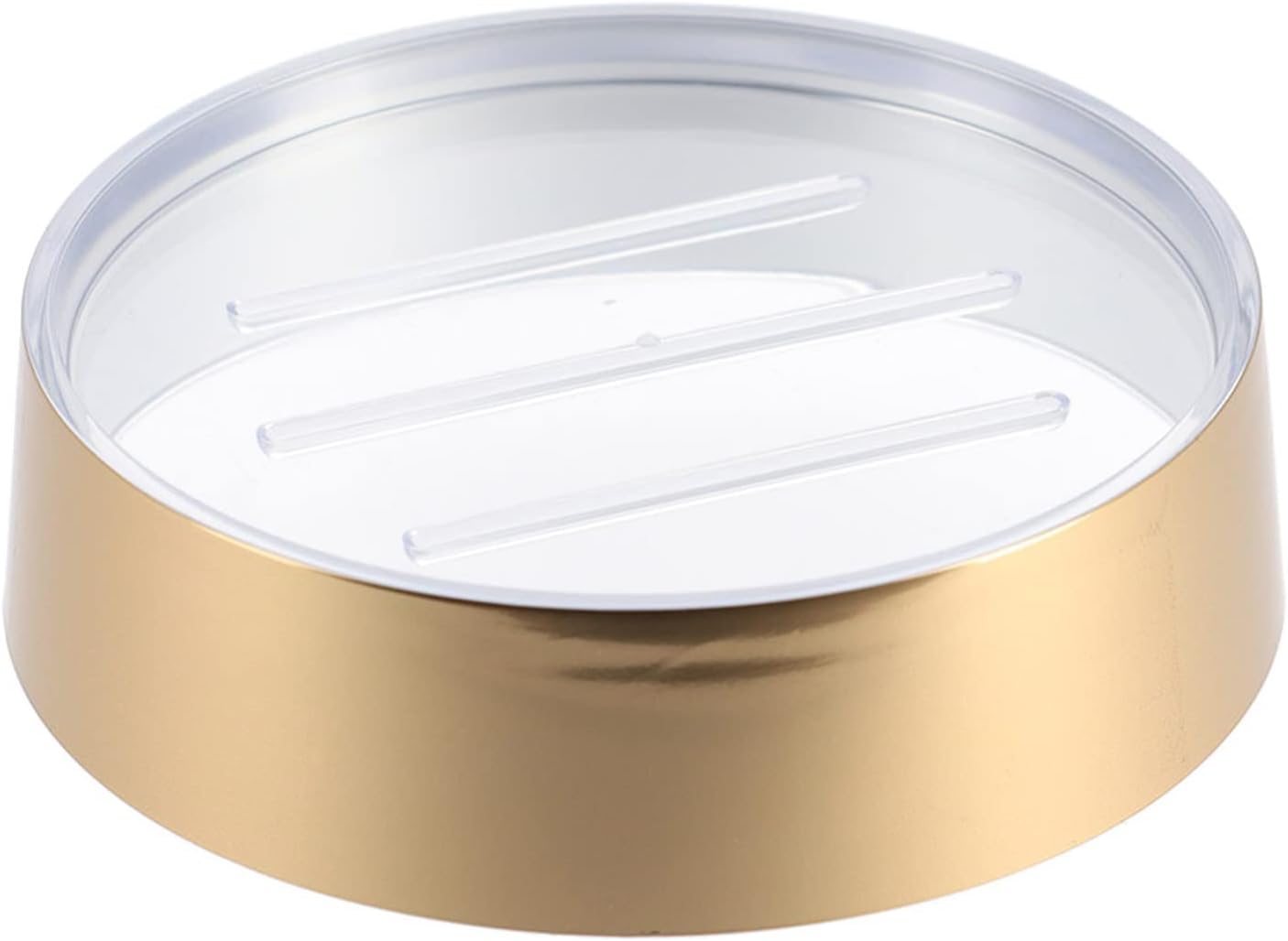 Elegant Gold-Trimmed Soap Dish
