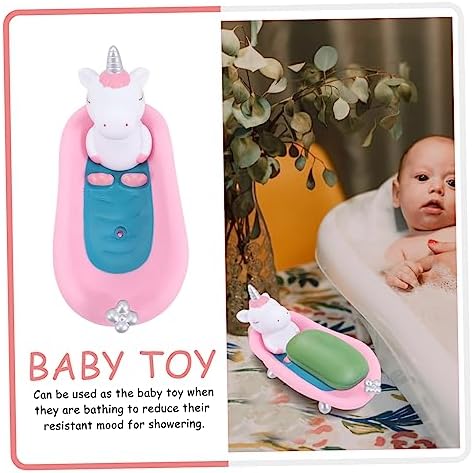 Kids Playful Unicorn Accordingly Shaped Acrylic Bar soap Dish