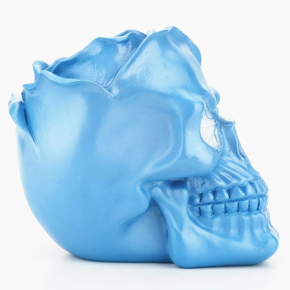 Three Dimensional Rose Skull Decorative Container